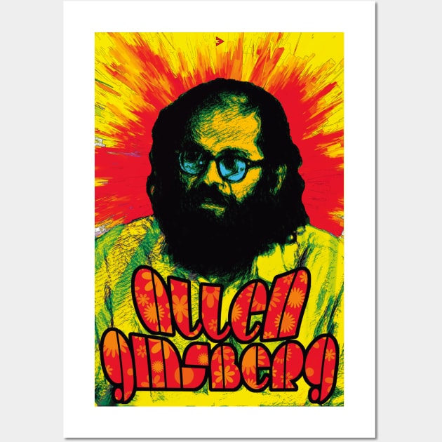 Allen Ginsberg - Howl of the Beat Generation Wall Art by Exile Kings 